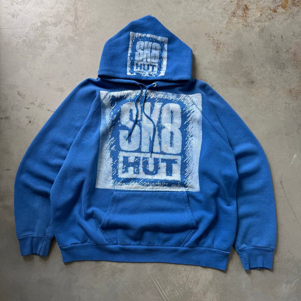 Vintage 80’s Sk8 Hut Skate Skateboarding Retro Obscure Rare Hoodie Size Large
